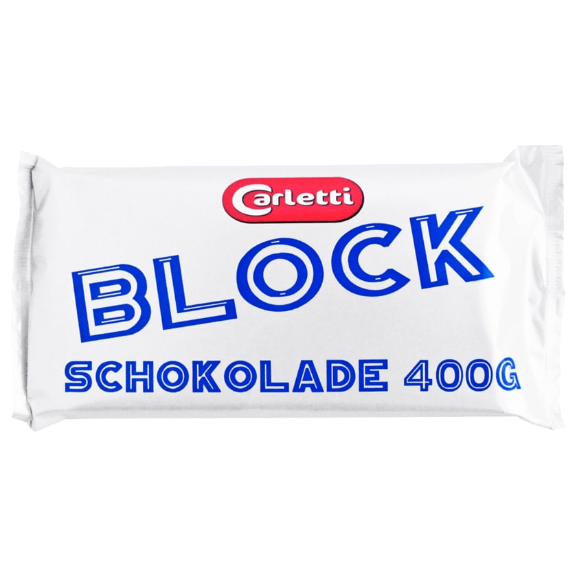 Carletti Blockschokolade 400g